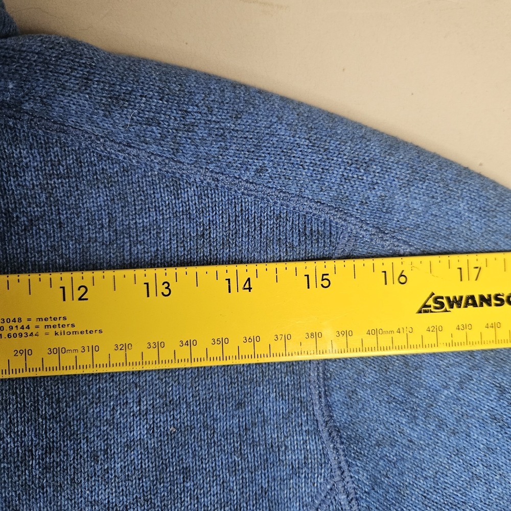 Patagonia Womens Better Sweater Large Fleece Pullover Blue 1/4 Zip - Picture 11 of 11